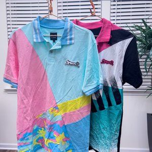 2x1 Easter Pastel Color Polo shirts size medium for men..